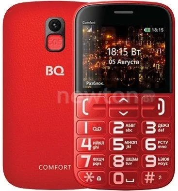 Телефон BQ-Mobile BQ-2441 Comfort (красный)