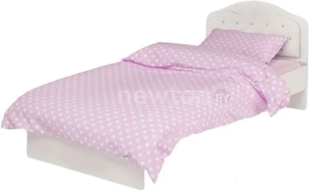 Кровать ABC-King Princess №1 160x90 (без ящика, экокожа, белый)