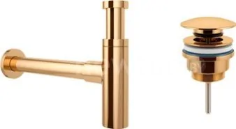 Сифон Wellsee Drainage System 182121003 (сифон, донный клапан, золото)