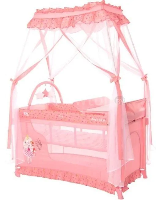 Манеж-кровать Lorelli Magic Sleep (pink)