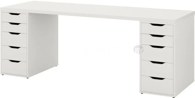 Стол Ikea Линнмон/Алекс (белый) 393.080.13