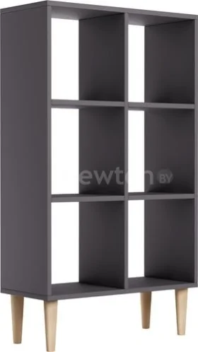Стеллаж MONOFIX Одос Вертикальный 6 секций (графит)