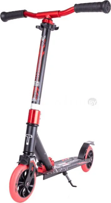 Двухколесный подростковый самокат Tech Team Jogger 145 2022 (черный/красный)