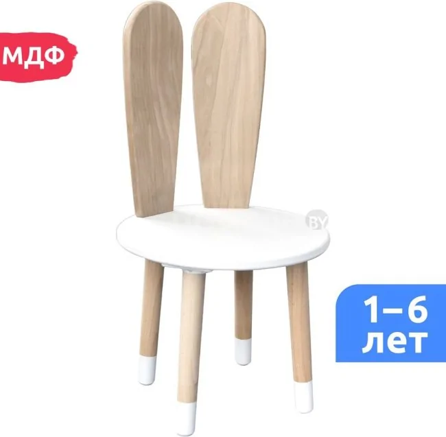 Детский стул Mega Toys С ушками из массива 71028