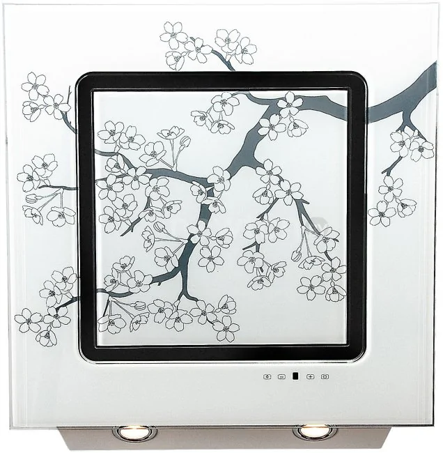 Кухонная вытяжка Elikor Оникс Art 60П-1000-Е4Г (белый/сакура)