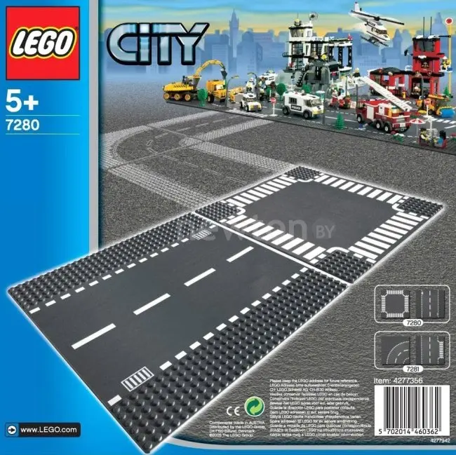 Конструктор LEGO 7280 Straight & Crossroads