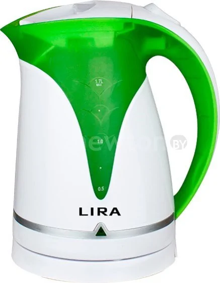 Электрический чайник LIRA LR 0101 (белый/зеленый)