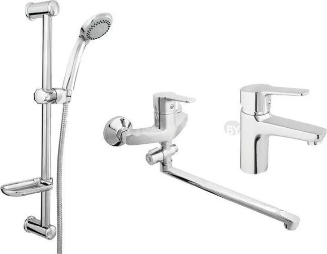 Комплект смесителей Rubineta Uno-12/C + Uno-18 + Varianta-Delta 625002