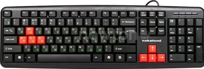Клавиатура Nakatomi KN-02U Black-Red