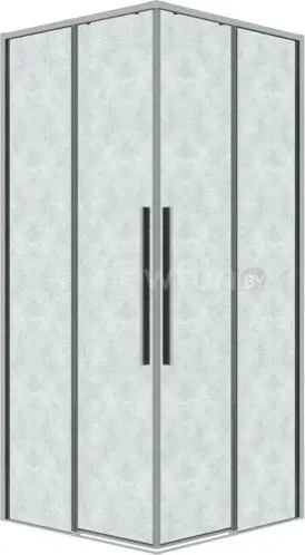 Душевой уголок Grossman Galaxy 90x90x195 300.K33.01.9090.10.02 (хром/шиншилла стекло)