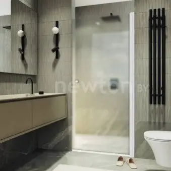 Душевая дверь MaybahGlass 198x70 MGD-1671-1 (сатин стекло/белый матовый)