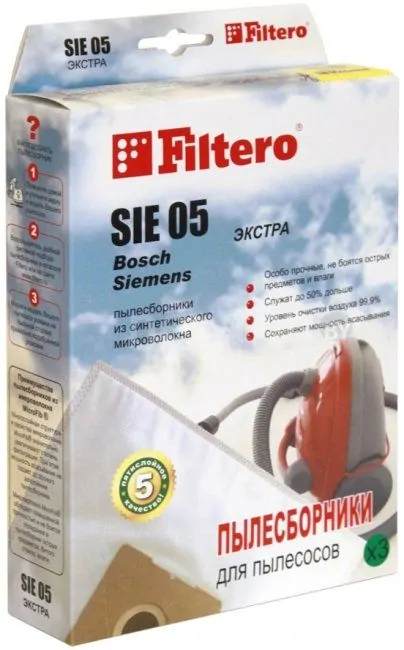Комплект одноразовых мешков Filtero SIE 05 Экстра