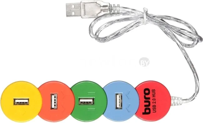 USB-хаб Buro BU-HUB4-0.5-U2.0-Snake