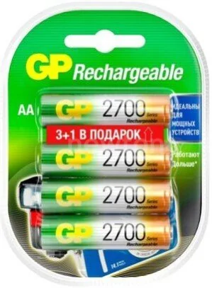 Аккумулятор GP Rechargeable AA 270AAHC3/1-2CR4
