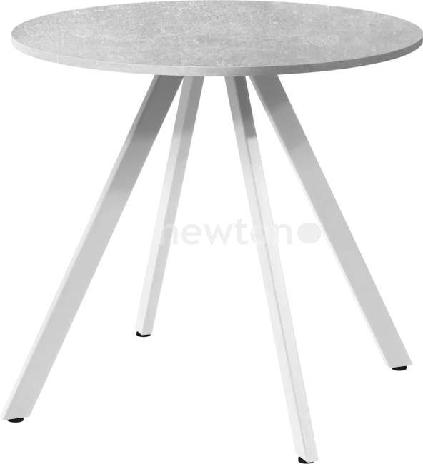Обеденная группа Millwood Олесунн D80x80x75х1.8 (бетон/металл белый)