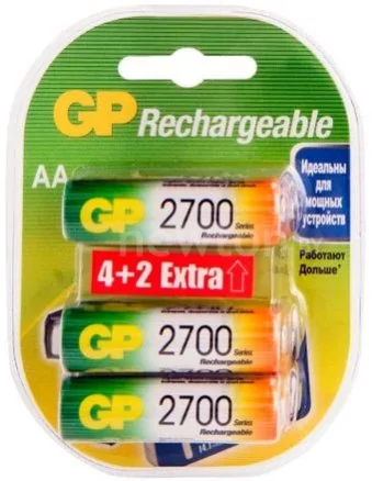 Аккумулятор GP Rechargeable AA 270AAHC4/2-2CR6