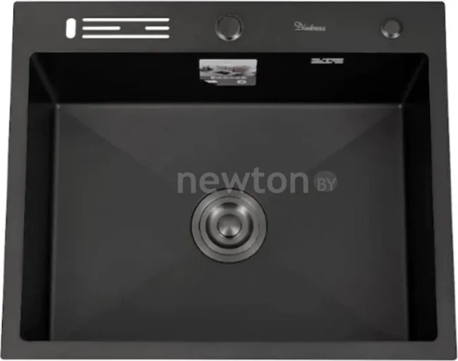 Кухонная мойка Diadonna DS5060BL (с сифоном)