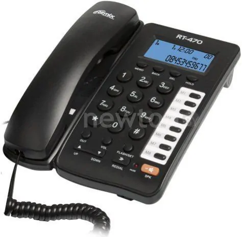 Проводной телефон Ritmix RT-470 (черный)