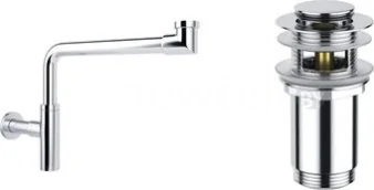 Сифон Wellsee Drainage System 182124001 (сифон, донный клапан, хром)