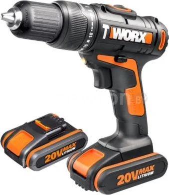 Ударная дрель-шуруповерт Worx WX371.1 (с 2-мя АКБ, кейс)