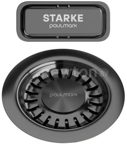 Слив-перелив Paulmark PM6024-GM (черный/вороненая сталь)