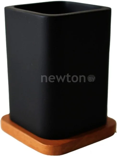 Стакан для зубной щетки и пасты Sibo Woody Black SI37096