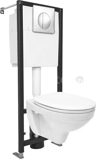 Унитаз Cersanit Delfi SET-DEL/Black/TPL/Cg