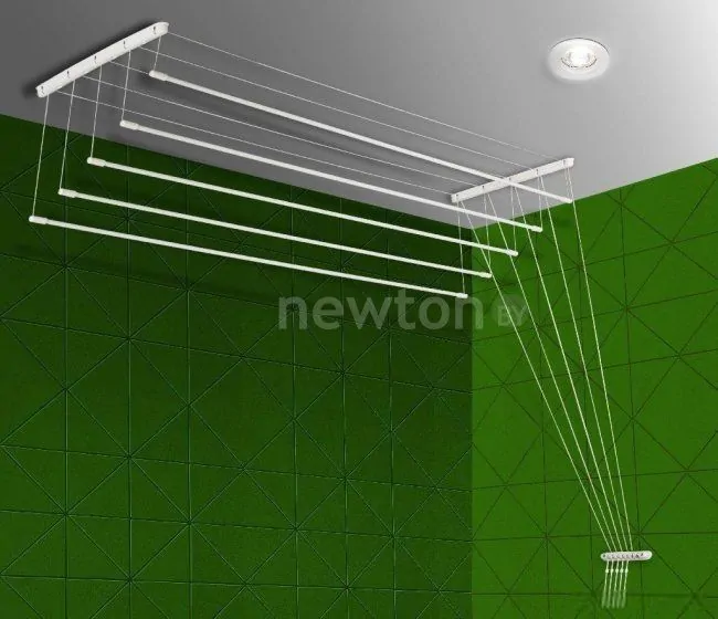 Сушилка для белья Comfort Alumin потолочная 5 стержней сталь 220 см