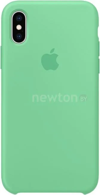 Чехол Apple Silicone Case для iPhone XS (нежная мята)