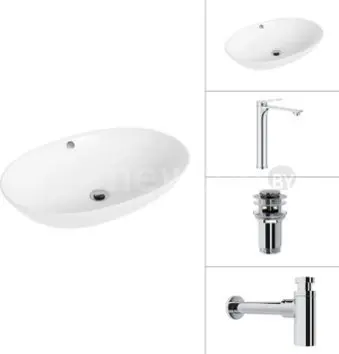 Умывальник Lauter 21709 + Rio 21AM12672 + сифон 21635CH + дон.клапан 21190CH (хром)