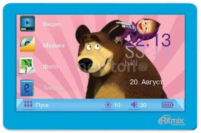 MP3 плеер Ritmix RP-450M HD (4GB) Blue