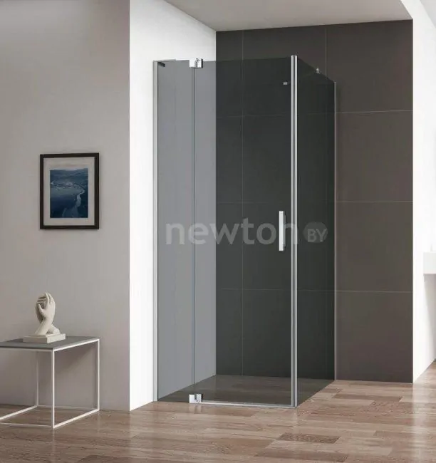 Душевой уголок Cezares SLIDER-AH-1-100-90/100-GRIGIO-Cr