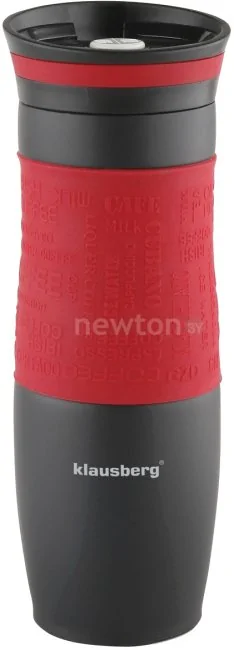 Термокружка Klausberg KB-7102 0.5л (черный/красный)