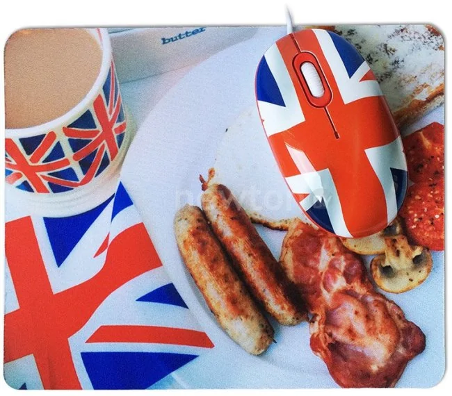 Мышь + коврик CBR English Breakfast