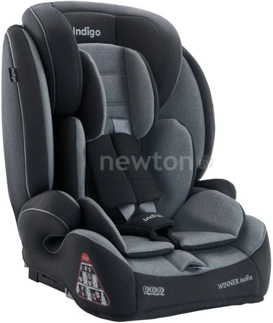 Детское автокресло Indigo Winner Isofix YB706B (темно-серый/светло-серый)