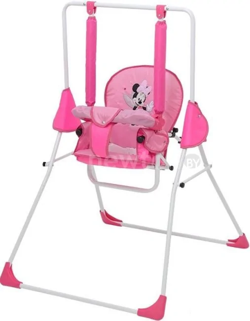 Качель Polini Kids Disney baby (Минни Маус, с вышивкой, розовый)