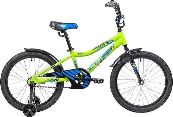 Детский велосипед Novatrack Cron 20 (зеленый/черный, 2019)