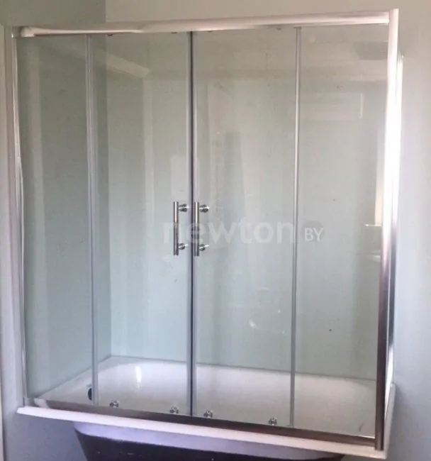 Шторка Зодиак СВ-150A 150x150 (прозрачное стекло/хром)