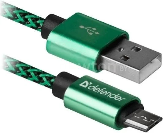 Кабель Defender USB08-03T Pro (зеленый)