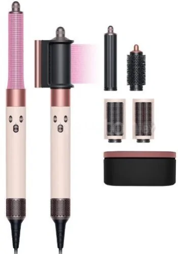Фен-стайлер Dyson Airwrap Complete Long HS05 (с переходником на евровилку, ceramic pink/rose gold)