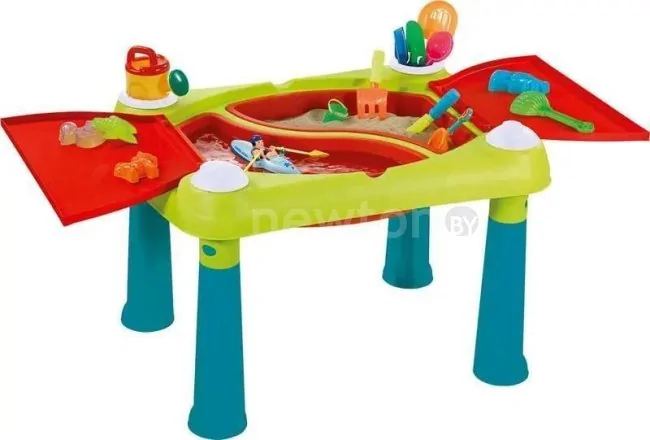 Игровой стол Keter Creative Fun Table 231588 (бирюзовый/красный)