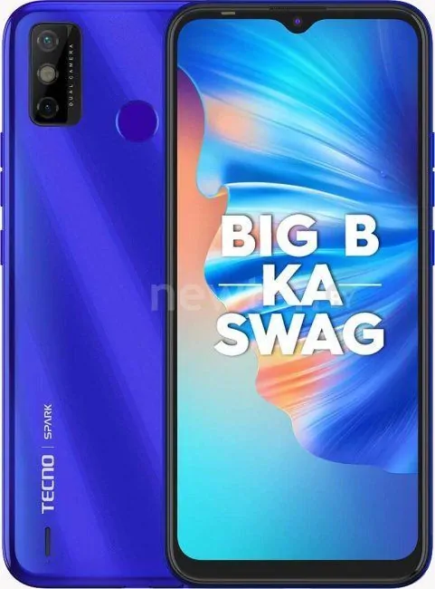 Телефон Tecno Spark 6 Go (водяной синий)