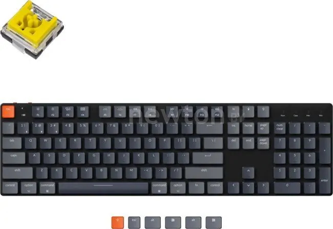 Клавиатура Keychron K5 SE RGB K5SE-E4 (Keychron Low Profile Optical Banana, нет кириллицы)