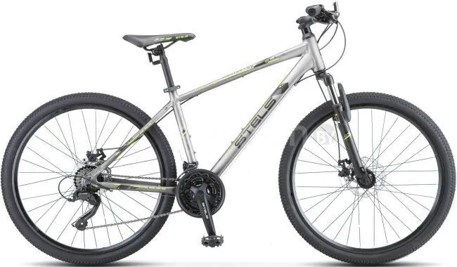 Велосипед Stels Navigator 590 MD 26 K010 р.16 2022 (серый/салатовый)