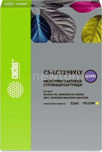 Картридж CACTUS CS-LC3239XLY (аналог Brother LC3239XLY)