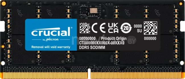 Оперативная память Crucial 16ГБ DDR5 SODIMM 4800МГц CB16GS4800