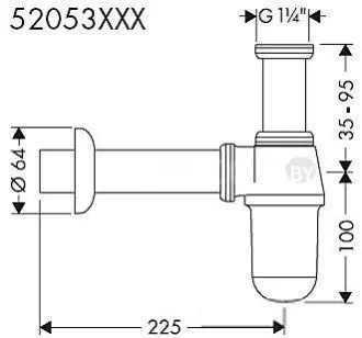 Сифон Hansgrohe 52053000