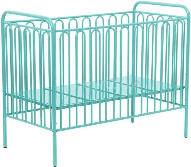 Классическая детская кроватка Polini Kids Vintage 110 (бирюзовый)