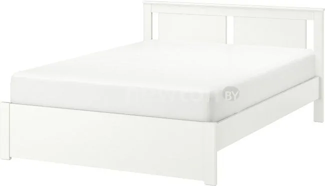 Кровать Ikea Сонгесанд 200x160 (белый, основание Лурой) 692.412.95