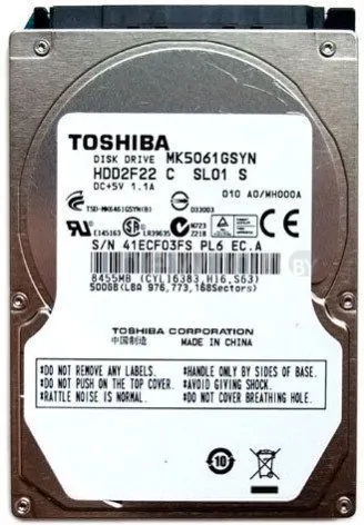 Жесткий диск Toshiba MK61 GSYN 500GB (MK5061GSYN)